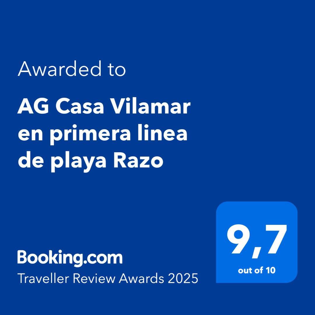 Ag Casa Vilamar En Primera Linea De Playa Razo Расо-Да-Коста Экстерьер фото